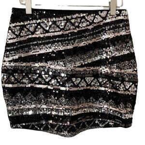 Express Sequins Mini Skirt